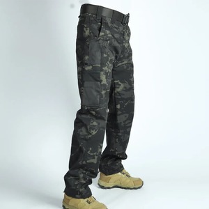 Pantalon cargo d'hiver pour homme en toile tendance, écologique, respirant, doublure en polaire, multi-poches à rabat, ample, décontracté, pour le travail en extérieur - Product Image 3