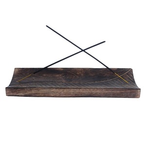 Porte-bâton d'encens Agarbatti de luxe en bois de manguier massif idéal pour la décoration de la maison Pot de rangement de bâton d'encens - Product Image 6