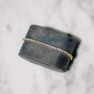 3Mm Argent Sterling 925 avec chaîne plaquée or blanc Bracelet Tennis en or Moissanite pour hommes Cadeaux Bijoux en gros - Product Image 3