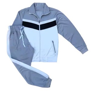 Custom Wholesale <b>Plain</b> Workout Sweat Suit professional track suit High Quality <b>Tracksuit</b> Streetwear Men's Sweat suit - Product Image 5