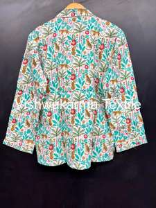 Conjunto de Pijama de Dos Piezas de Algodón para Mujer, Estampado Floral, Cintura Elástica, Verano, con Logotipo Frontal, Ropa de Dormir de Alta Calidad - Product Image 5