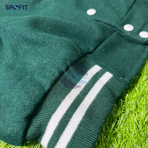 Venta al por mayor de chaqueta universitaria en blanco personalizado para los hombres de cuero personalizado Varsity chaqueta de béisbol de fabricación Streetwear Letterman chaquetas - Product Image 6