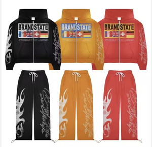 Venta al por mayor de los hombres de gran tamaño con capucha de alta calidad francés Terry de peso pesado de algodón polar de impresión personalizada bordado Streetwear estilo - Product Image 2