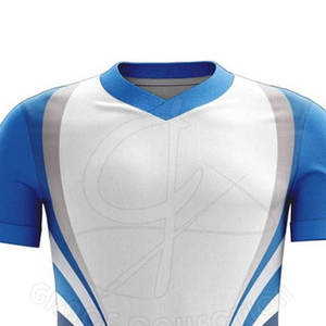 Kits de uniformes de fútbol personalizables con cuello en V, ropa de fútbol duradera de Pekín con traje contrastante y conjunto de ropa con cuello en V - Product Image 4