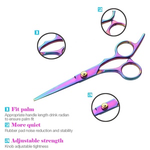 High Quality 6-Inch Stainless Steel Beauty Barber Thinning <b>Scissors</b> Sharp Straight Blade Blunt Ceramic Handle <b>Left</b>-<b>Handed</b> 32 - Product Image 5