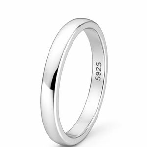 Anillo Clásico de Plata de Ley 925 |   Anillo de Boda Minimalista de Plata Maciza |   Proveedor Mayorista OEM ODM - Product Image 4