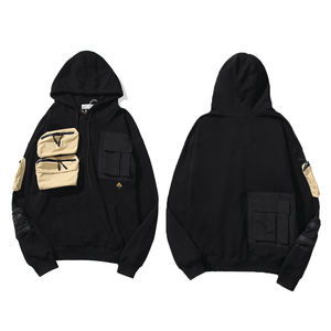 Sudadera con capucha recortada y cremallera para hombre de talla grande personalizada 450 Gsm ropa de calle de algodón polar desgastado sol desteñido lavado sólido Vintage invierno - Product Image 2