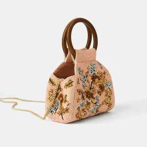 กระเป๋าคลัทช์มือไข่มุกปักลายสไตล์โบฮีเมียนที่มีเอกลักษณ์ดีไซน์แฟนซีซับในขายส่ง - Product Image 1