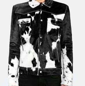 Chaqueta vaquera de hombre rasgada vintage estilo callejero ropa informal resistente ajustada ropa de abrigo de moda duradera pieza genuina - Product Image 1