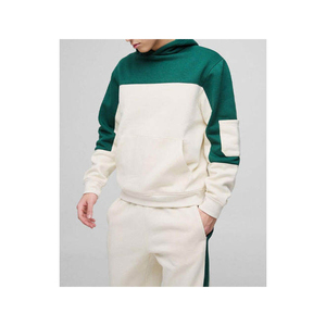 Chándal de talla grande de alta calidad para chándal acampanado Logotipo personalizado Cuello con capucha Patrón sólido Estiramiento en cuatro direcciones - Product Image 3