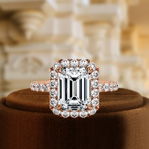 แหวนหมั้นเพชร 1 กะรัต ผลิตในห้องปฏิบัติการ, แหวนทองคำแท้ 14k ประดับเพชรเต็มวง, แหวนเจ้าสาว, แหวนแต่งงานเพชรแบบวงแหวนซ่อนประดับเพชรเต็มวง - Product Image 3