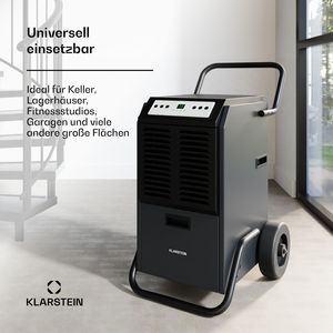 Deshumidificador Comercial de 50L por Día, Secador de Aire Portátil con Compresor y Drenaje Continuo para Habitaciones de 80-100 m2, Color Antracita - Product Image 4