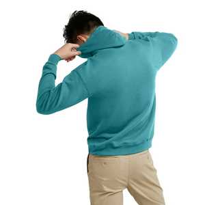 Sudadera con capucha de poliéster con bloque de color blanco M para hombre: ropa de calle diaria, ropa informal y activa asequible para hombres - Product Image 4