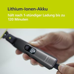 Philips OneBlade Pro 360 Auténtico Recortador Eléctrico de Barba, Afeitadora Facial y Corporal, 3 Cuchillas 360, 20 Peines de Ajuste, Kit Corporal - Product Image 3