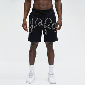 Custom High Street <b>Men's</b> Gym <b>Sweat</b> <b>Shorts</b> 100% Cotton Fleece Plain Drawstring Elastic Waist Summer Casual Style Screen Print - Product Image 1