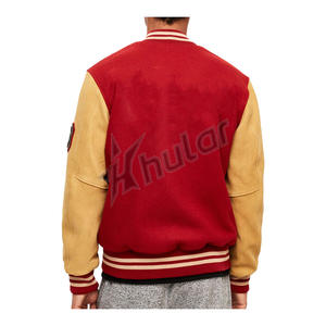 Blouson bombardier de baseball classique Varsity Letterman pour hommes Design streetwear élégant avec broderie personnalisée pour la marque d'hiver - Product Image 6