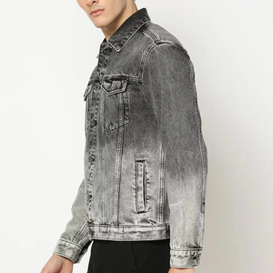 Nouvelle Veste en Jean pour Homme, Design Tendance, Haute Qualité, Écologique, Vintage, Sur Mesure, Effet Délavé - Product Image 3