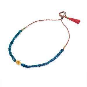 Collar de cuentas doradas Shashiprabha Thushi para mujer - Product Image 4