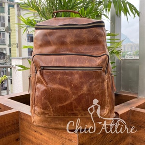 2024 High Quality Full Grain Genuine Leather Women <b>Backpack</b> Fashion Anti-theft Ladies Large Capacity <b>Backpacks</b> for Men & Women - Product Image 1