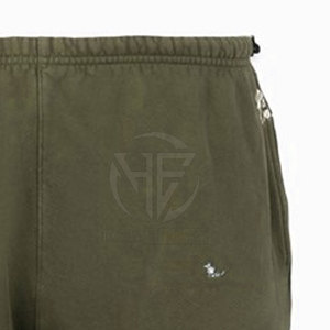 Daily Wear Lightweight <b>Trousers</b> <b>Elastic</b> Waistband Loose Fit Clean Style Breathable Fabric Movement <b>Men</b> Flared Sweat Pant - Product Image 3
