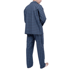 Conjunto de Pijama Térmico Informal para Hombre de Primera Calidad, Ligero, Transpirable, de Secado Rápido, de Seda/Algodón, Manga Larga - Product Image 3