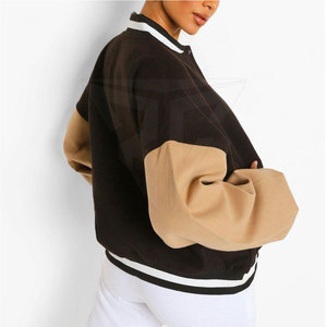Nouvelle veste Letterman tendance pour femme, col montant, respirante, imperméable, design tricoté, personnalisable, haute qualité - Product Image 3