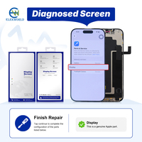 Écran OLED souple de qualité supérieure diagnostiqué pour iPhone 17 16 15 14 13 12 Pro Max Pro 120 Hz, sans pièces inconnues, écran LCD diagnostiqué pour iPhone