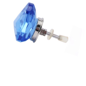 Vente chaude bleu cristal verre coeur boutons en céramique tiroir armoire poignée tire pour armoire cuisine chambre appartement-CK 558 - Product Image 2