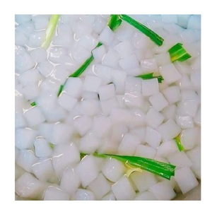 Emballage en vrac de 1kg Nata De Coco Cube de gelée de fruits Fruité Pudding à la noix de coco à mâcher nutritif pour thé à bulles Sirop de collation Délicieux sucré - Product Image 6