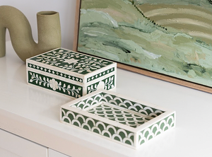 Boîte d'emballage de bijoux en incrustation d'os de qualité supérieure avec une finition décorative de qualité supérieure Nouvelle arrivée Boîte en incrustation d'os faite à la main de qualité supérieure - Product Image 2