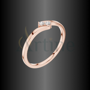 Splendid Gold 10K Rose Gold Plated <b>Ring</b> Elegant Women Jewelry - Product Image 1