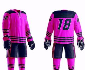 Uniforme de hockey sur glace de qualité supérieure léger et bon marché entièrement personnalisé uniforme de hockey sur glace anti-rides avec la dernière conception - Product Image 4
