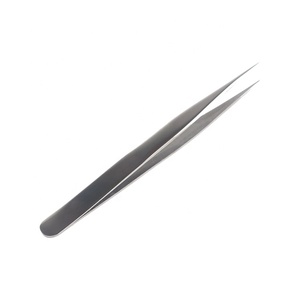 Pinzas de pestañas de acuminación de cúspide recta de precisión de acero inoxidable para manualidades finas, electricidad, espinillas eliminadas - Product Image 2