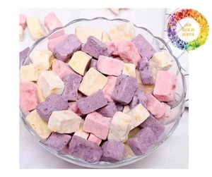 Cubo de yogur liofilizado Bocadillos Fresa dulce Arándano Mango Textura crujiente Yogur liofilizado premium a la venta - Product Image 3