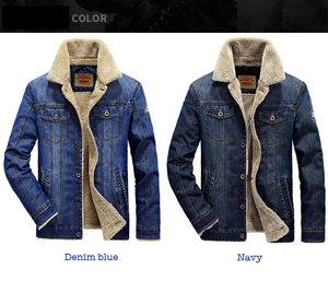 DENIM Custom Men Rhinestone recortado Jeans Chaqueta de mezclilla con diamantes de imitación - Product Image 6