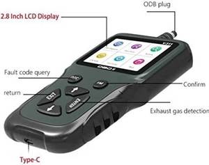 Rinkumotors เครื่องสแกนเนอร์ไฟฟ้าอเนกประสงค์, OBD2 V311เครื่องอ่าน OBD 12-24โวลต์จอแอลซีดีแอนดรอยด์รองรับเครื่องมือวินิจฉัยรถยนต์ภาษาสเปนรัสเซีย - Product Image 4