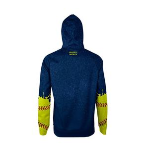 2026 sweat à capuche de sport sublimé personnalisé pour hommes pull de haute qualité Baseball Softball à capuche avec logo imprimé OEM - Product Image 2