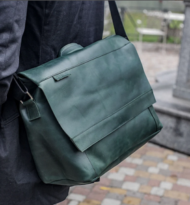 LEATHER MESSENGER Bag Personalized Gifts for Him Leather <b>Briefcase</b> Man - Product Image 2