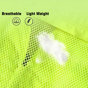 Gilet de sécurité en polyester respirant et réfléchissant OEM Gilet en maille haute visibilité pour les vêtements de travail de sauvetage sur route - Product Image 5