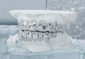 8X8ออกแบบได้ตามต้องการสีทอง14K สีเงิน925 & กระจกเพชรมอยส์ซอไนท์ฝุ่น/น้ำแข็งสำหรับงานแต่งงาน - Product Image 2