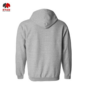 Pull-over à capuche en polaire ODM unie personnalisée pour hommes avec poche avant Streetwear d'hiver décontracté en polyester/coton respirant - Product Image 6