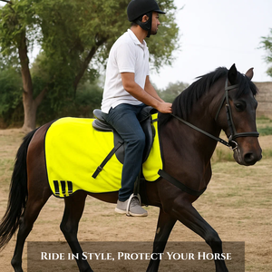 Caballo de alta calidad nuevo diseño Alfombra de lana color amarillo - Product Image 5