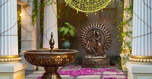 Handmade <b>Decorative</b> Radha Krishna Statue Metal Sculpture for Home <b>Decor</b> & Wedding Gifting Made in India - Product Image 5