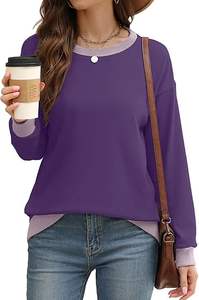 Sudadera bordada para mujer, ropa informal minimalista, sudadera de talla grande para mujer, ajuste cómodo de gran tamaño - Product Image 6