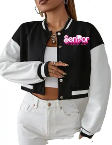 Wholesale Wool Customized Logo New Arrival 2024 Leather Senior Class Letterman Jackets Manufacturer and Supplier From Pakistan
