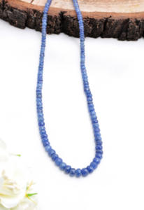 Cuentas Facetadas de Zafiro Azul Natural Tratado para la Elaboración de Joyería Fina, Collar de Piedras Preciosas - Product Image 2