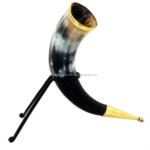 Chopes à boire viking faites à la main en corne de buffle naturelle, écologiques, avec logo personnalisé, chopes à bière nordiques, événements, cadeaux, Inde - Product Image 3