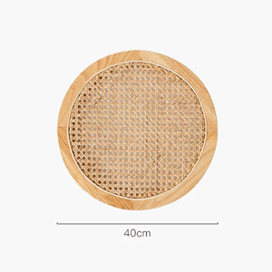 Artisanat 100% napperon en bois de rotin écologique décoration de table de couleur naturelle faite à la main au Vietnam - Product Image 6