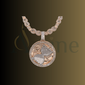 Collar con colgante de esfera de cristal en estilo de envoltura de alambre Joyería hecha a mano Bohemia unisex - Product Image 1