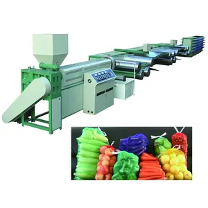Malha de pp que faz a máquina de frutas/vegetais, rede de malha, extrusora de fio plano para embalagem de cebola